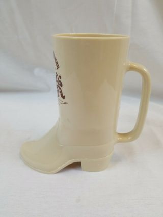 Vintage Disneyland Golden Horseshoe Boot Cup Cowboy Boot Mug 1986 3