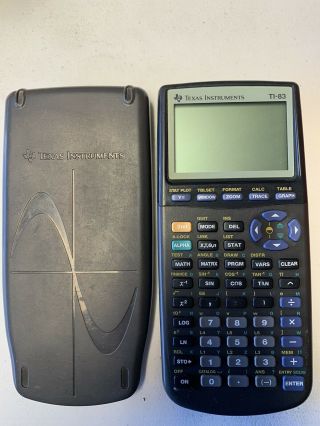 Vintage 1996 Texas Instruments Ti - 83 Graphing Calculator Gray