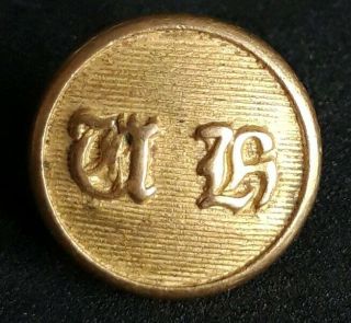 Vintage Surrey Union Hunt Uh 14mm Gilt Button By Firmin