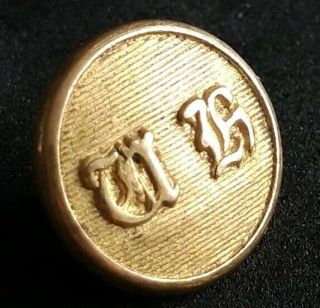 Vintage Surrey Union Hunt UH 14mm Gilt Button by Firmin 2