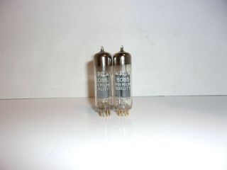 6085 Amperex Gold Pin Vintage Tubes Test Good Qty 2