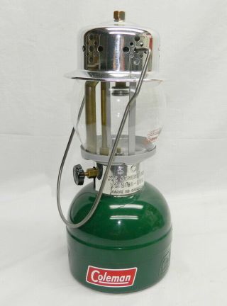 Circa 1950 - 60s Coleman 5101 Lp Gas Lantern Lamp Propane 550 Globe Made Canada