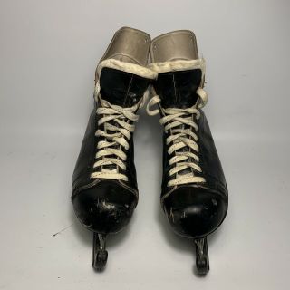 Vtg 70s Ccm Bobby Hull Pro Ok’d Hockey Ice Skating Skates Mens Size 10 1/2