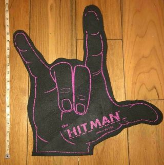 Vintage 1993 Bret " Hitman " Hart Wwf Foam Finger Wwe Wcw Hart Foundation