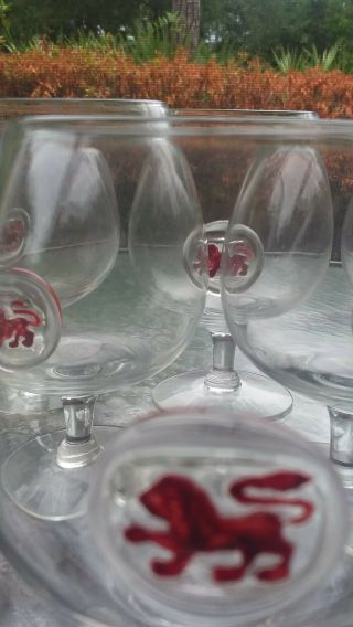 Vintage House of Lords Red Lion Brandy Snifters/Craft Beer Glasses - Set of 6 3