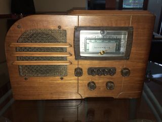 Antique Silvertone Tube Radio,  Model 6073,  Tuning Eye,  Orginal,  For Repair