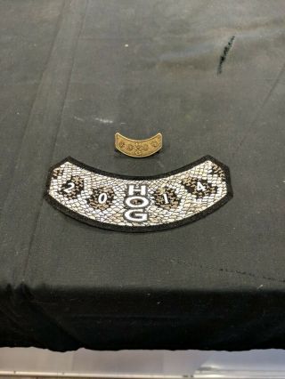 Harley Owners Group 2014 Patch And Pin Snake Skin Design