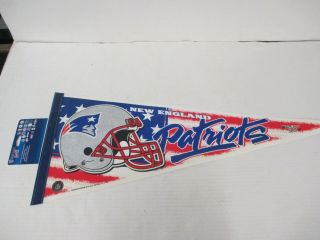 Vtg.  Nfl Pennant - Patriots - Wincraft Edition 7 - Old Stock W/ Tag