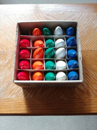 Box Of Vintage C 9 1/4 120 Volt Christmas Decoration Lights Replacement Bulbs
