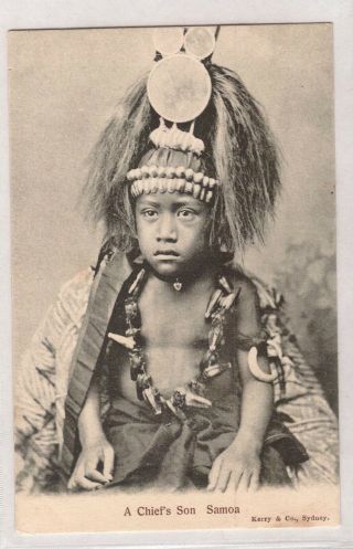 Vintage Postcard A Chief 