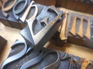 Printing Letterpress Printer Block Unique Partial Wood Alphabet Antique