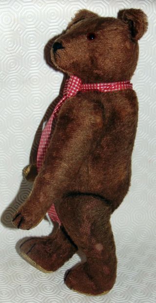 Antique Early 1900 Marvelous Rare Brown Color Jointed Teddy Bear/ Long Arms