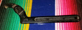 Vtg J.  H.  Williams 472 Adjustable Hook Spanner Wrench 1 1/4 - 3 " Made In Usa