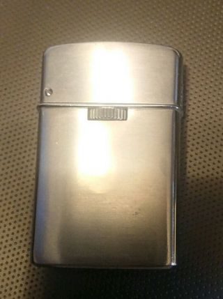 Sarome Butane Gas Lighter Vintage Chrome Case " Made In Japan "