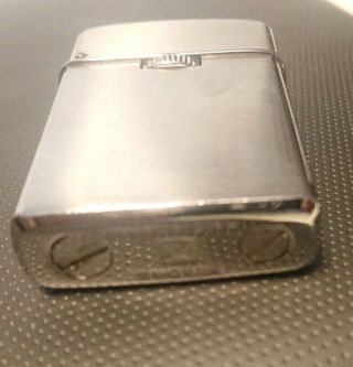 Sarome Butane Gas Lighter Vintage Chrome Case 