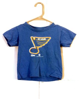 Vtg 80s 90s Single Stitch Salem Sportswear 1991 St.  Louis Blues T - Shirt Baby 3t