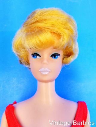 White Ginger Bubble Cut Barbie Doll 850 W/oss Htf Minty - Vintage 1960 