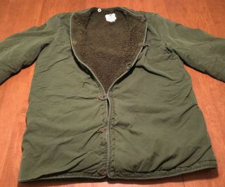 Vintage Swedish Military C50 Heavy Duty Bomull Winter Coat Jacket Green