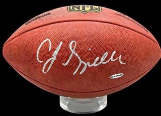 C.  J.  Cj Spiller Signed Auto Official Duke Football This Does Not Inflate Uda