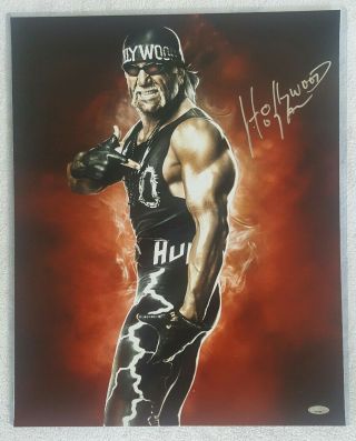 Hollywood Hulk Hogan Signed Autographed 16x20 Phototristar Authenticated Wwf Wwe