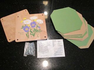 Vintage Flower Press Kit Set Wood By Provender 1984 Crafts Dried Flowers Botanic