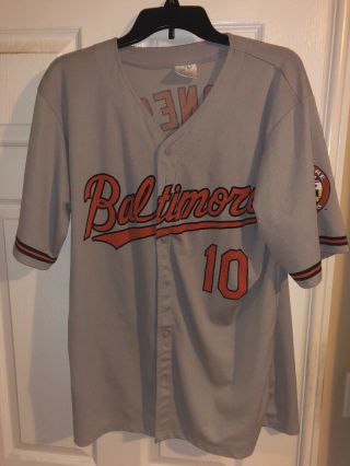 Baltimore Orioles Jones Baseball Jersey Mens Size Xl Printed Letters
