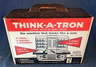 Vintage Hasbro Think - A - Tron Electronic Question &answer Toy Model Computer Parts