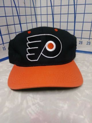 Vintage Rare Sports Specialties Philidelphia Flyers Snap Back Hat Cap Plain Logo