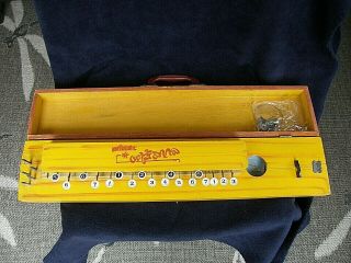 Bulbul Tarang or Button Banjo in Wooden Case Vintage 1950/60 ' s Signed 2