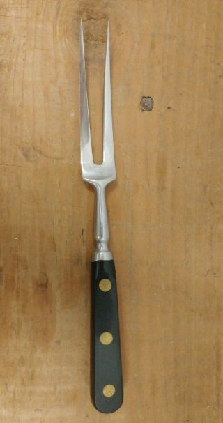 Vintage Sabatier Stainless Steel Carving Fork France 10 5/8 " Fine French Cutlery