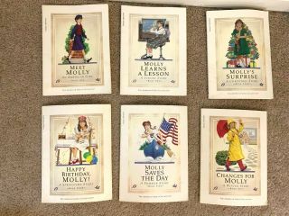 Pleasant Company American Girl Doll Molly Complete Book Set 1 - 6 Vtg
