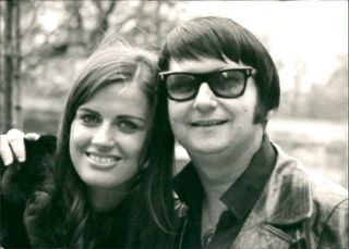 Vintage Photograph Of Roy Orbison With His Wife Barbara