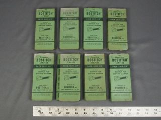 8 Vintage Boxes Of Bostitch Staples 8000 Shcr 5019 3/8 " For H2b Stapling Hammer