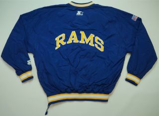 Rare Vintage Starter Los Angeles Rams Nfl Pro Line Pullover Golf Jacket 90s Sz M