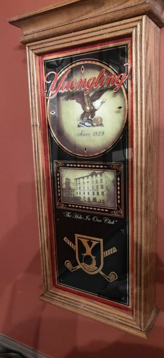 Yuengling Vintage " The Hole In One Club " Beer Sign And Clock