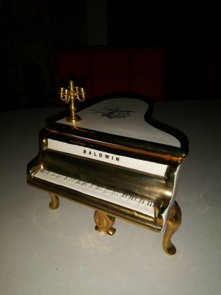 Vintage Liberace Foundation Baldwin Piano Music Box Plays " Somewhere My Love "