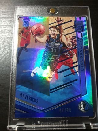 Luka Doncic 2018 - 19 Panini Chronicles Elite Blue Parallel Rookie Rc /99