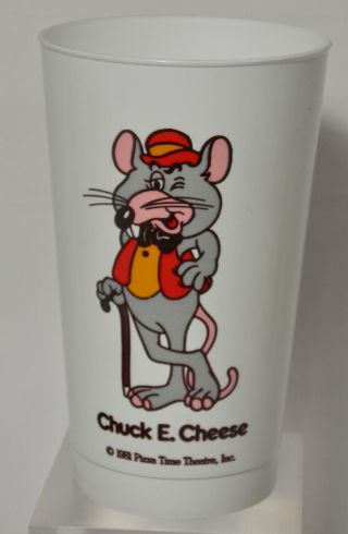 Vintage Chuck E.  Cheese Pizza Time Theatre Plastic Cup (1981)