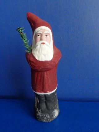 6.  75 " Antique Father Christmas Belsnickle - German Candy Container - Santa Claus