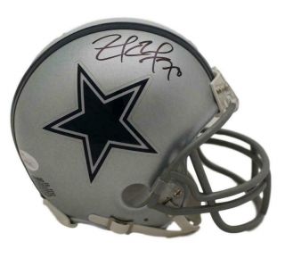 Zach Martin Autographed/signed Dallas Cowboys Mini Helmet Jsa 21629