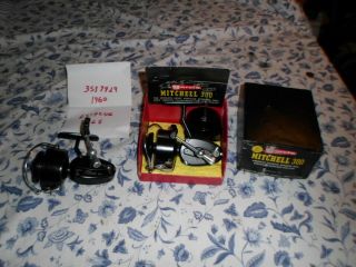 Vintage Garcia Mitchell 300 Spinning Reels In Matching Box 1965 And 1960 No Box