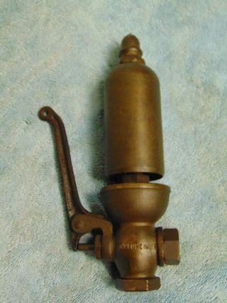Antique Lunkenheimer 2 " X 9 " Brass Steam Whistle 2/200 Pat.  Mar.  26,  1918