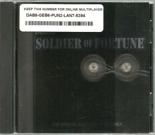 Soldier of Fortune: Gold Edition PC CD ROM 2000 Shooter Violence Multiplayer VTG 3