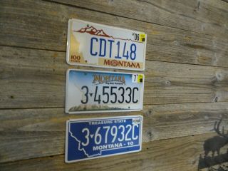Montana License Plates Font Buffalo Skull Treasure State Montana