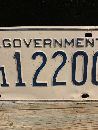 Vintage U.  S.  Government License Plate 3