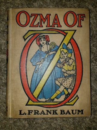 1907 Ozma Of Oz Book L Frank Baum 1st Edition State Reilly & Britton Co Antique