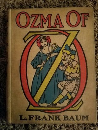 1907 Ozma of Oz Book L Frank Baum 1st Edition State Reilly & Britton Co Antique 2