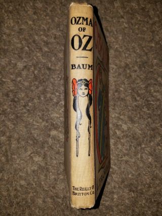 1907 Ozma of Oz Book L Frank Baum 1st Edition State Reilly & Britton Co Antique 3