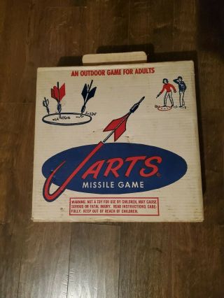 Vintage Jarts Missile Game Lawn Darts Game " Box Only "
