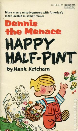 Happy Half - Pint (very Good) Dennis The Menace Comic Strip Pb Avon 1 - 3649 - 3 1969
